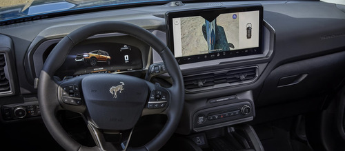 Ford Bronco Sport steering wheel and infotainment
