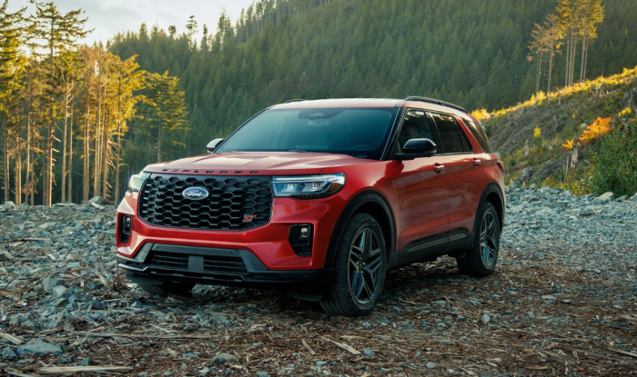 Red 2026 Ford Explorer ST