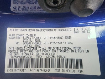 2022 Toyota Tacoma TRD Sport V6