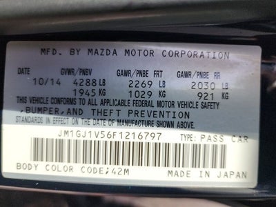 2015 Mazda Mazda6 i Touring