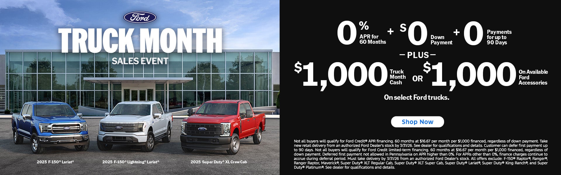 Ford Truck Month Sales Event 